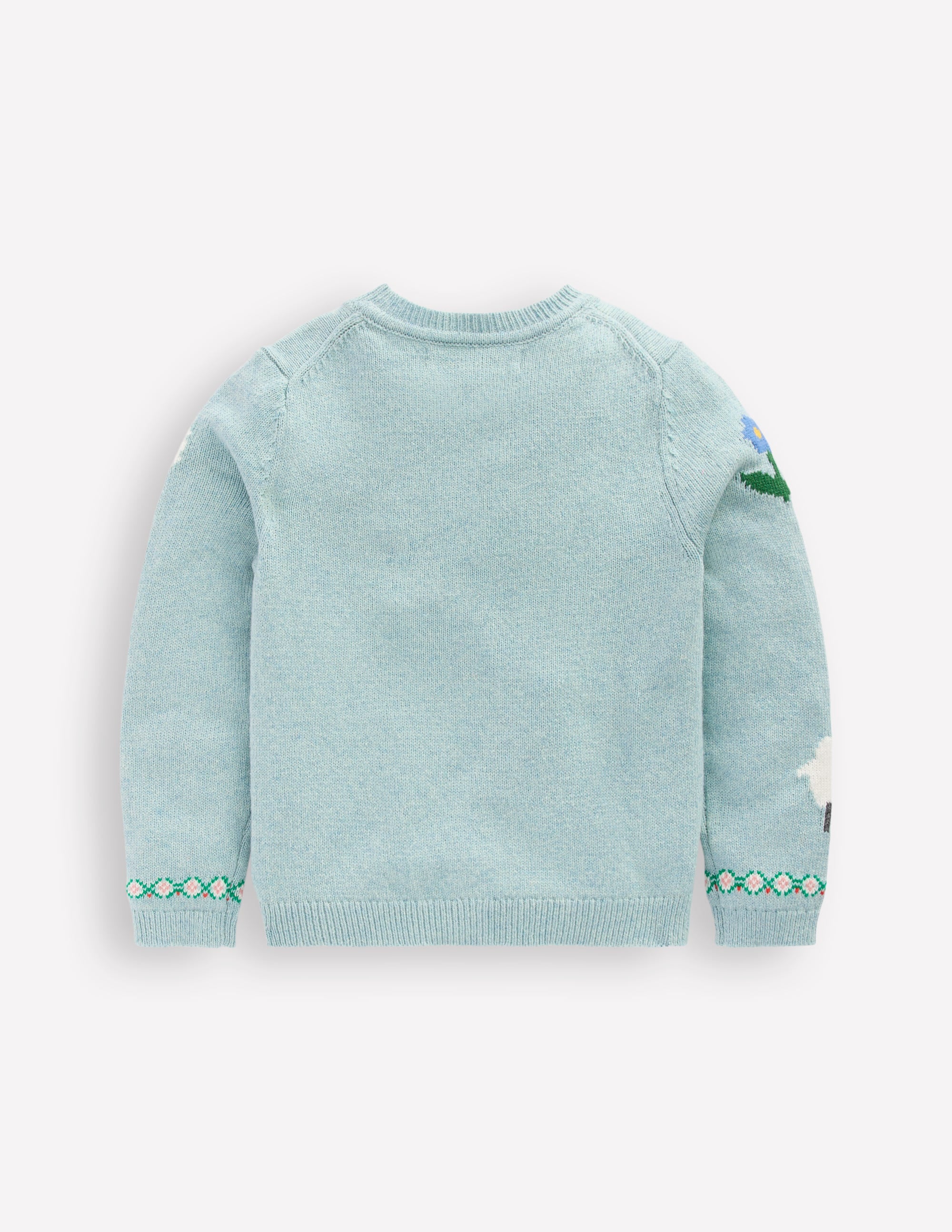 Fun Logo Cardigan-Georgian Blue Easter Motifs - Image 2