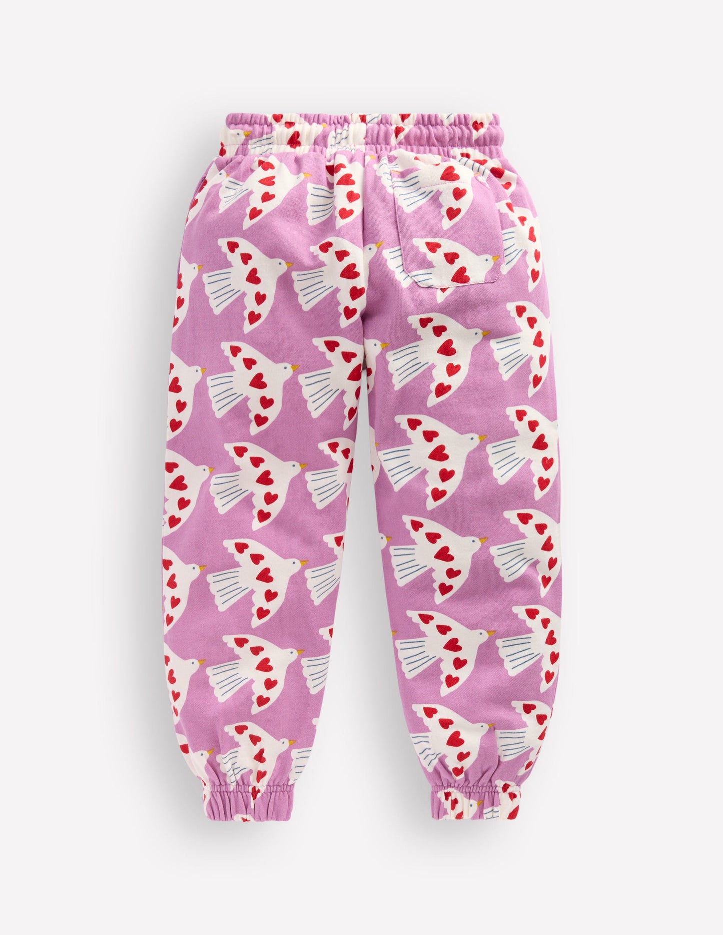 Fun Printed Jogger-Purple Doves