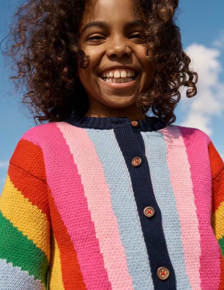 Rainbow Cardigan-Multi Rainbow
