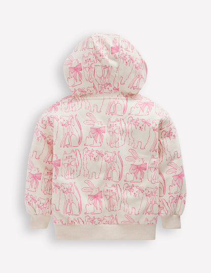 Printed Hoodie-Oatmeal Pets-6