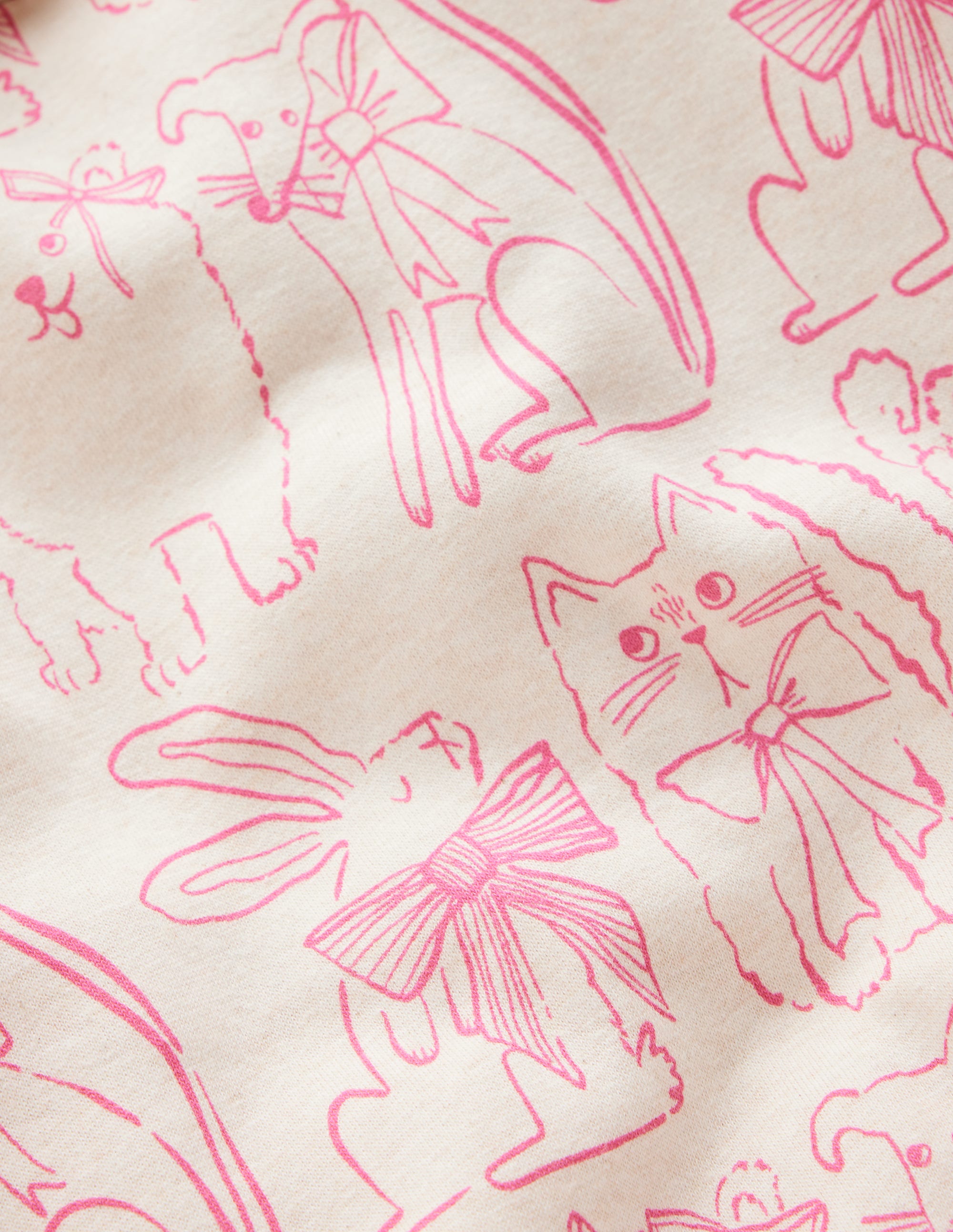 Printed Hoodie-Oatmeal Pets - Image 7