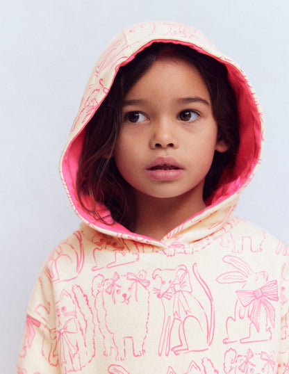 Printed Hoodie-Oatmeal Pets-2