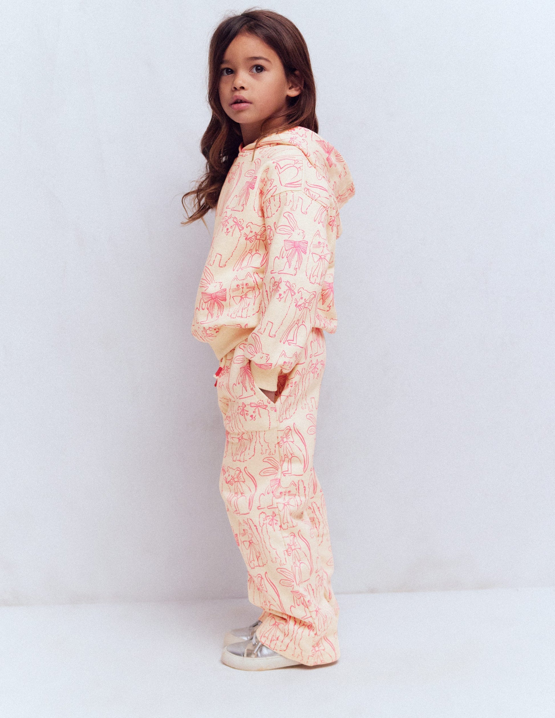 Printed Hoodie-Oatmeal Pets-3