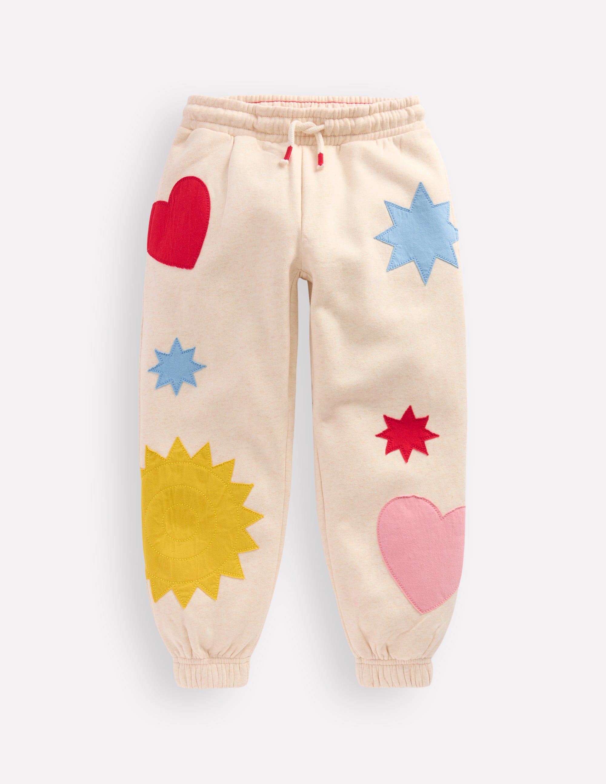 Printed Cosy Joggers-Applique Shapes - Image 1