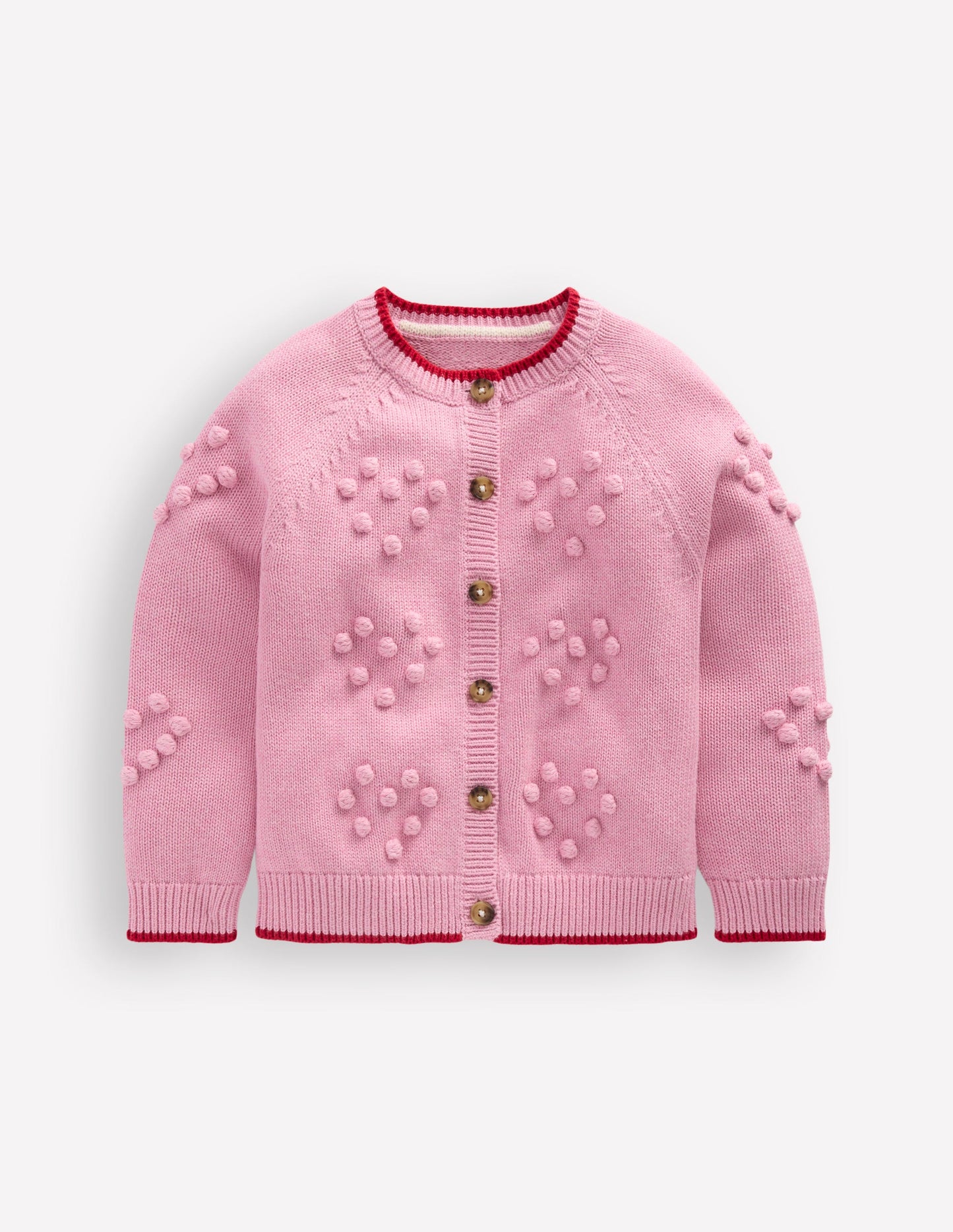 Pretty Bobble Cardigan-Formica Pink