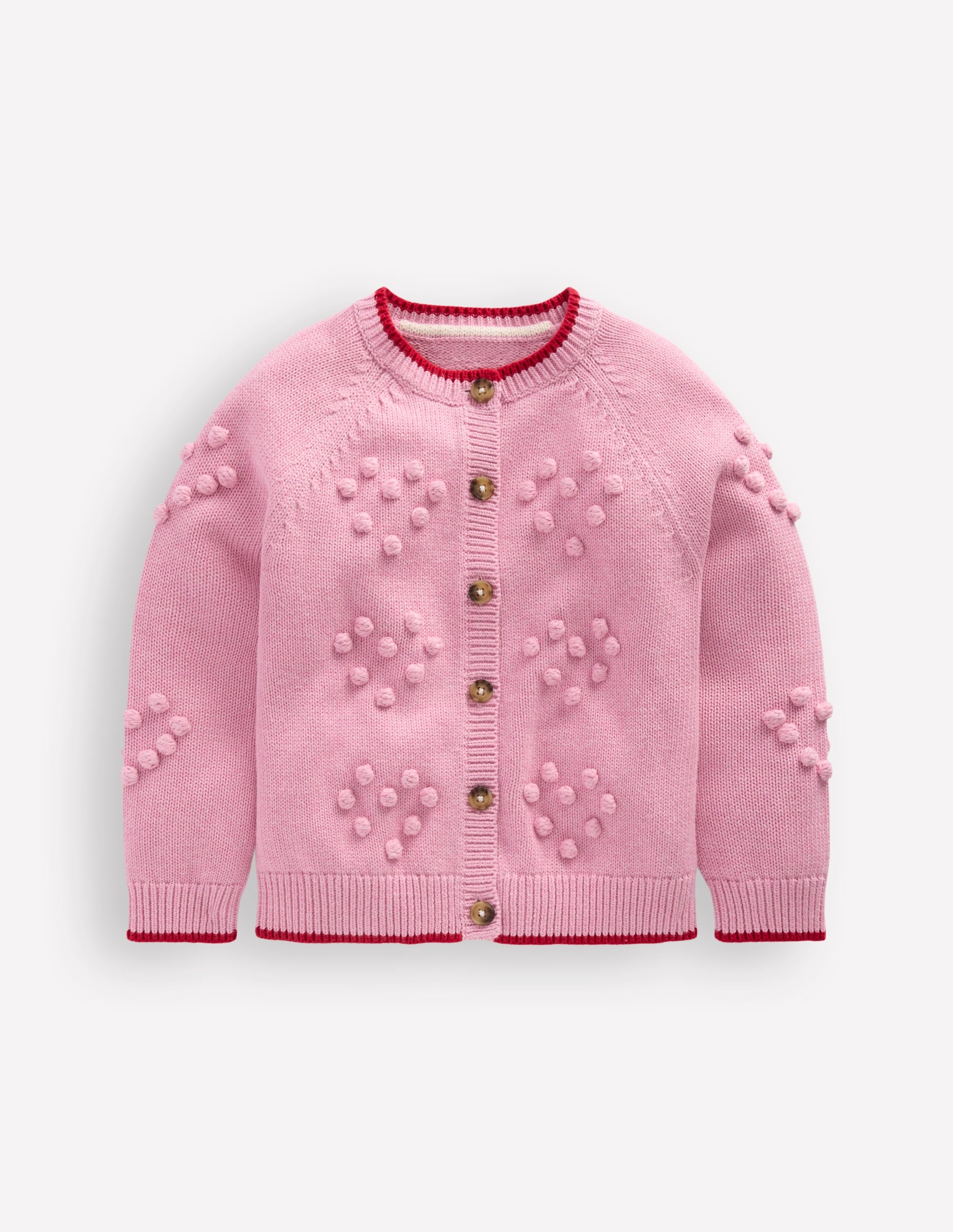 Pretty Bobble Cardigan-Formica Pink - Image 1