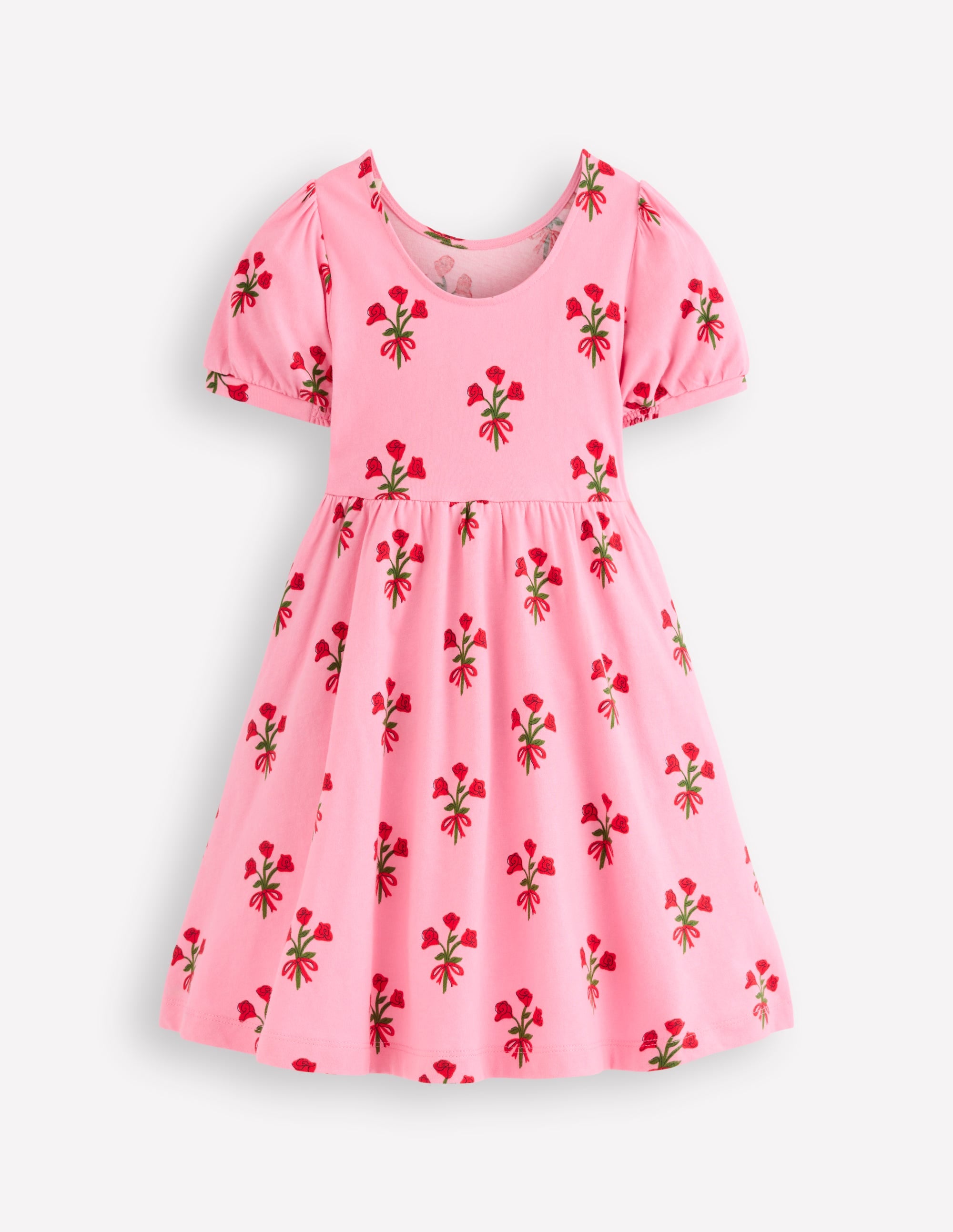 Ballerina Jersey Dress-Bubblegum Pink Posy - Image 2