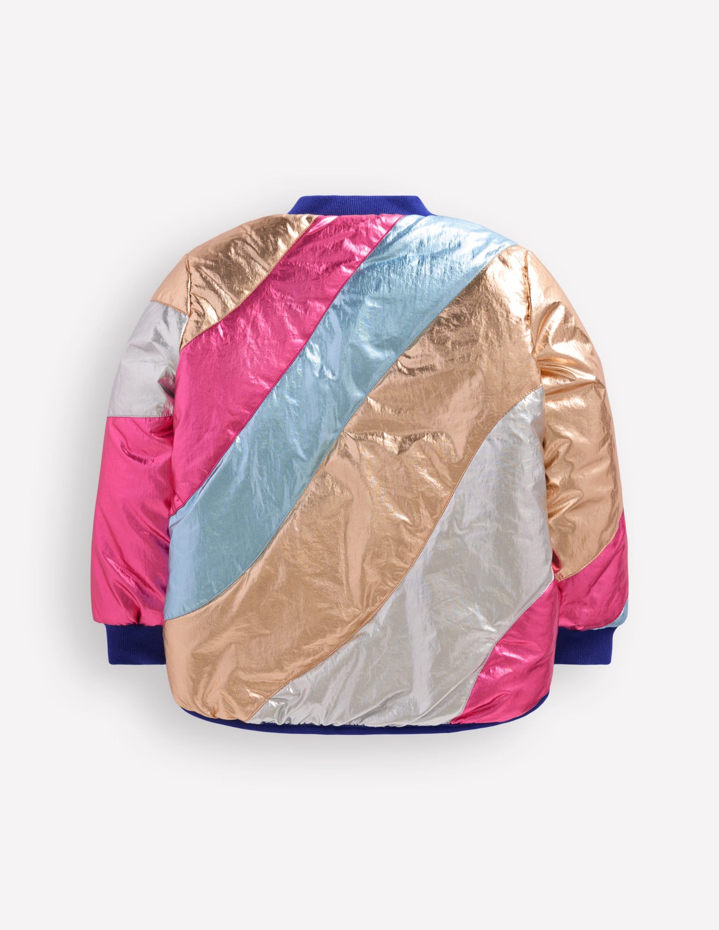 Fun Bomber Jacket-Metallic Wave
