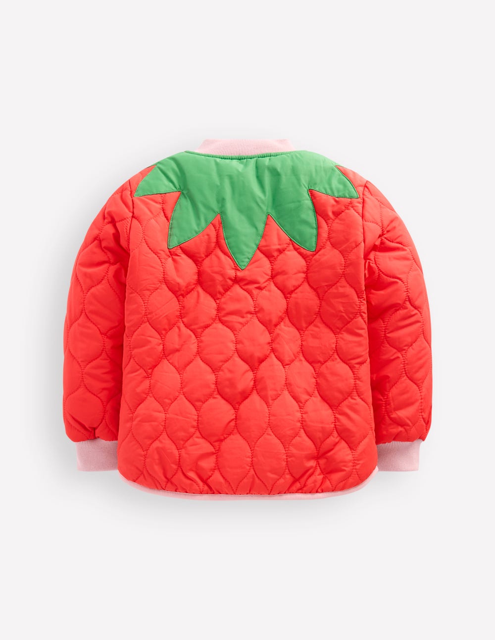 Fun Bomber Jacket-Strawberry Applique-2