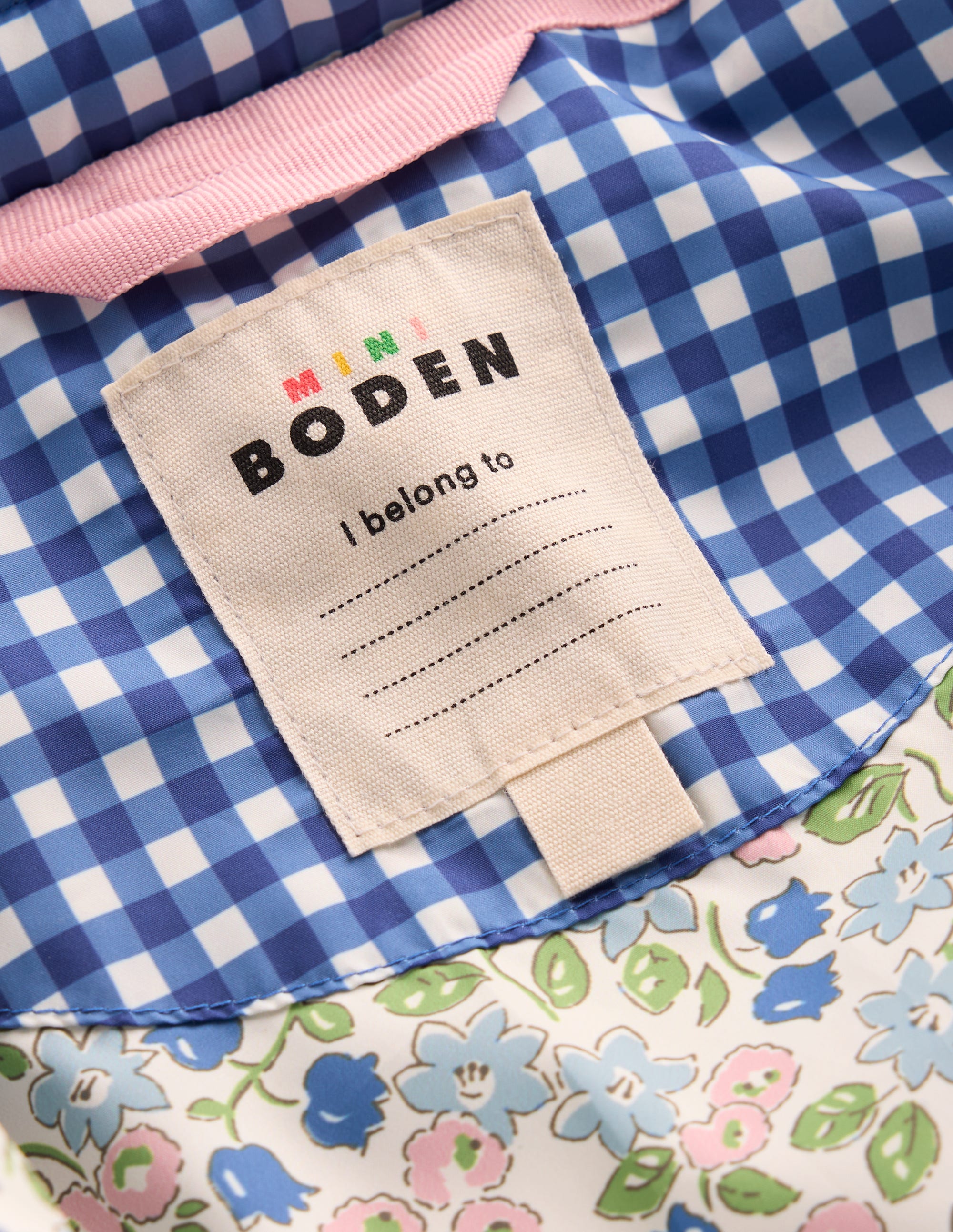 Padded Gingham Jacket-Gingham Floral Mix - Image 8