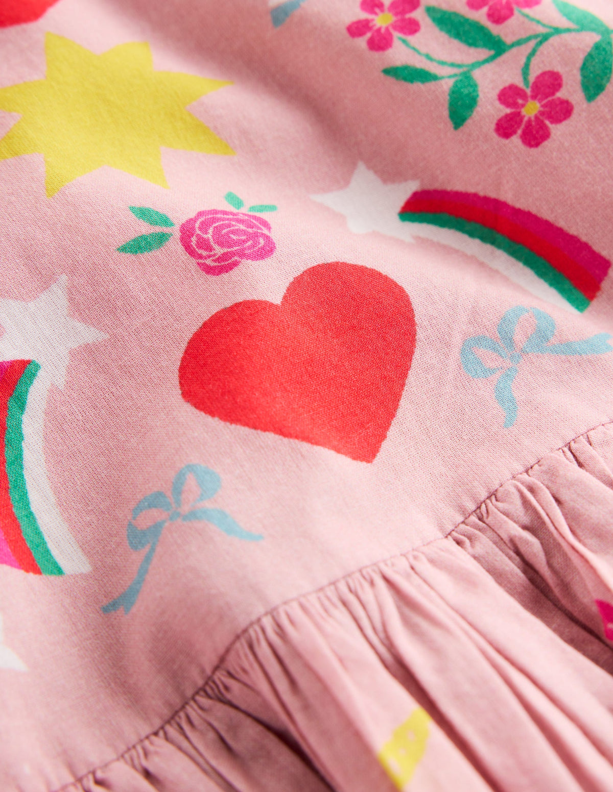 Heart Back Dress-Bubblegum Pink Unicorn - Image 4