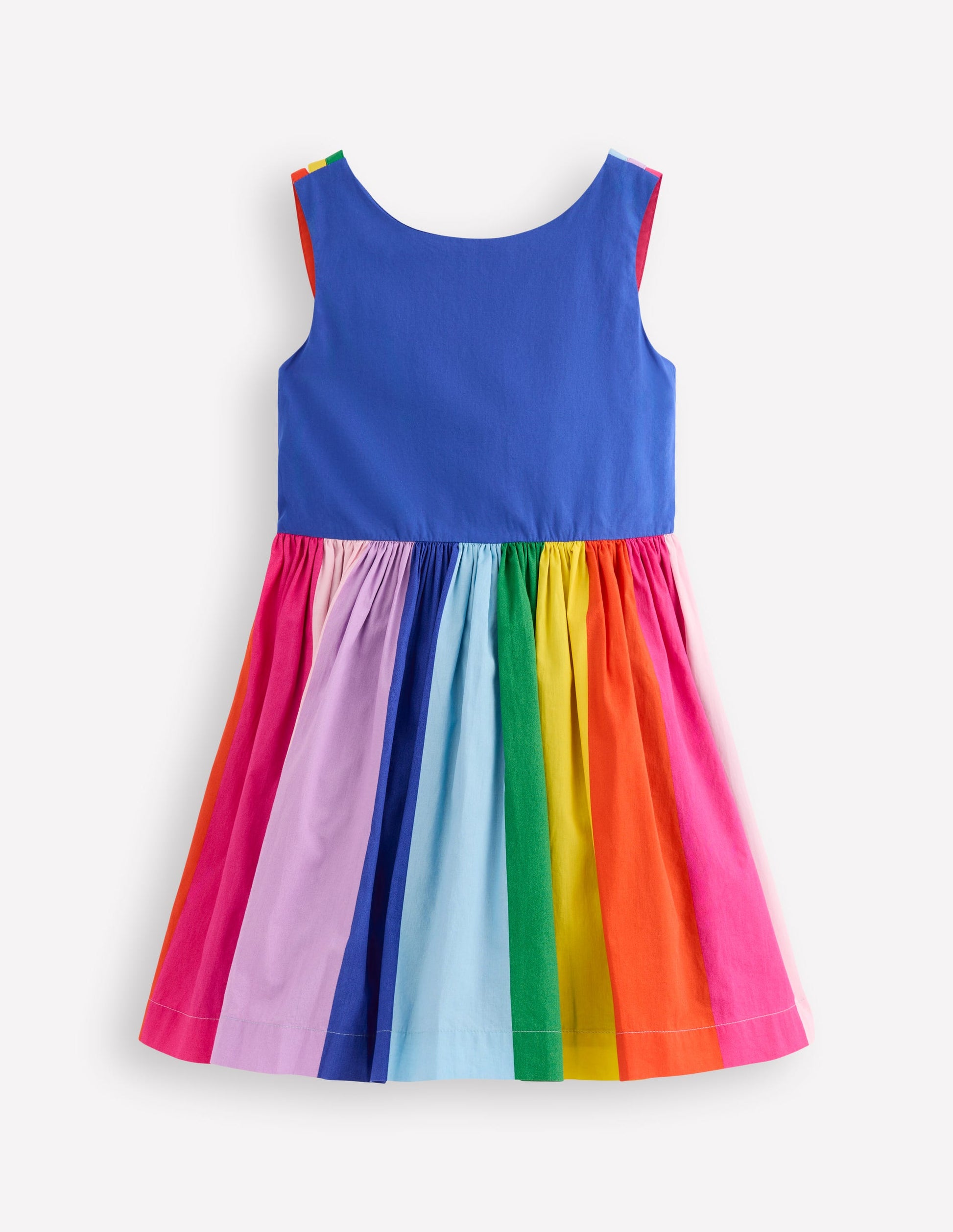 Multi Strap Flare Dress-Sapphire Blue Rainbow-1