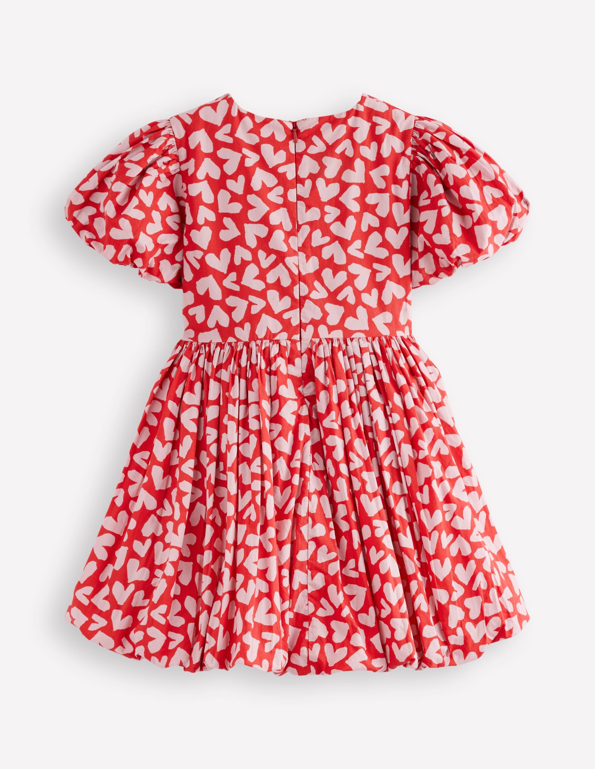 Bubble Hem Dress-Red Hearts - Image 2