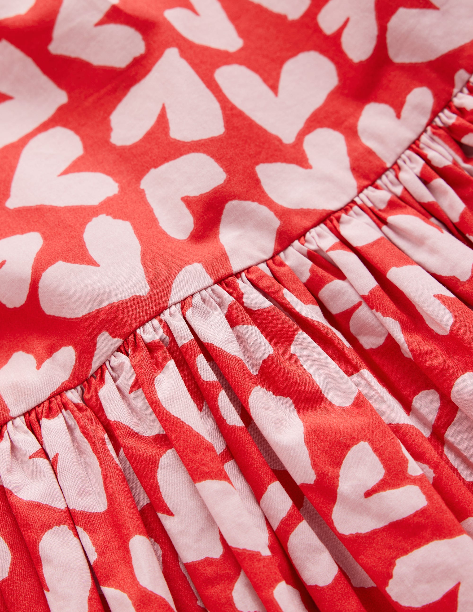 Bubble Hem Dress-Red Hearts - Image 3