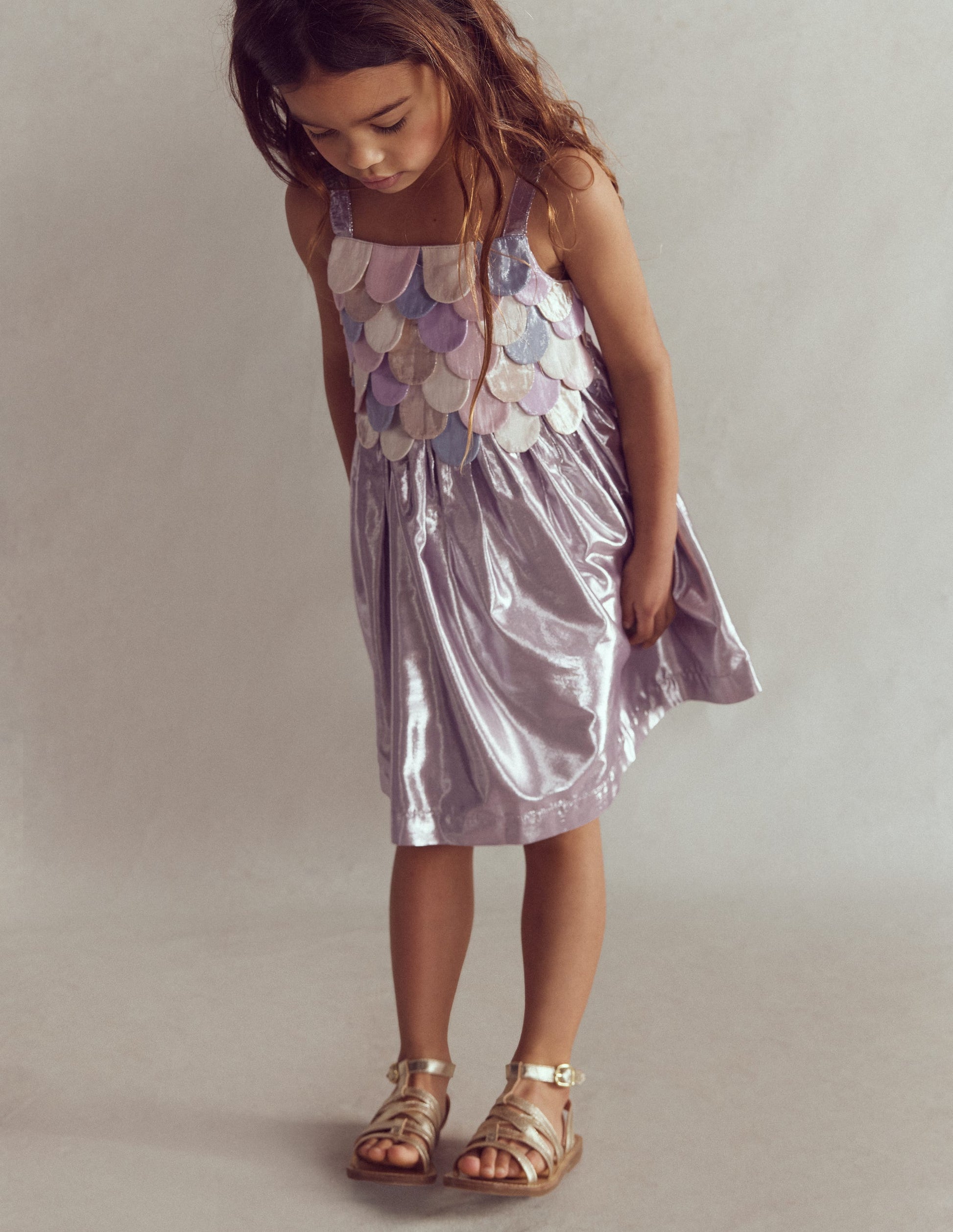 Metallic Mermaid Dress-Multi Mermaid Metallic-1