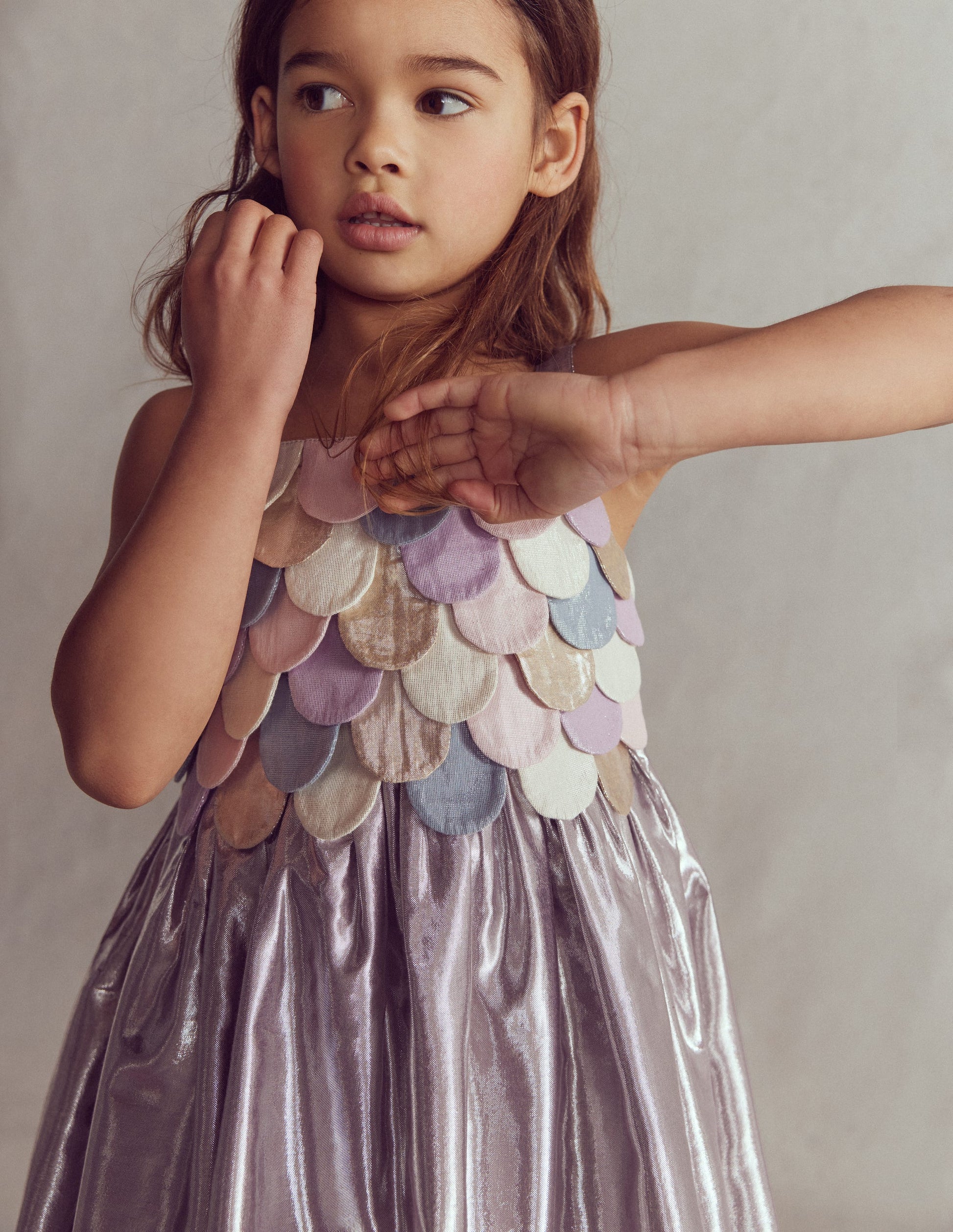 Metallic Mermaid Dress-Multi Mermaid Metallic-4