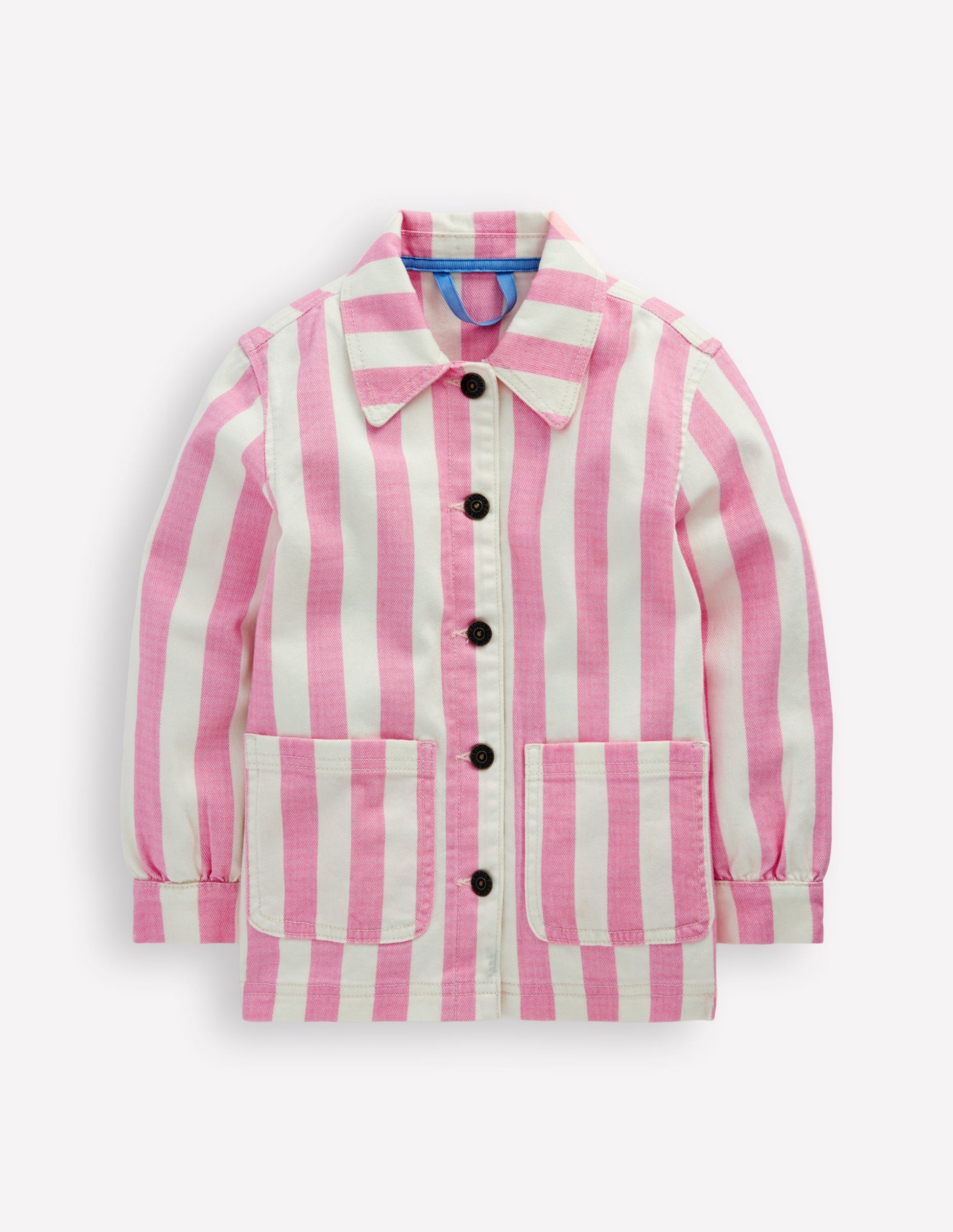 Denim Jacket-Pink Stripes-4