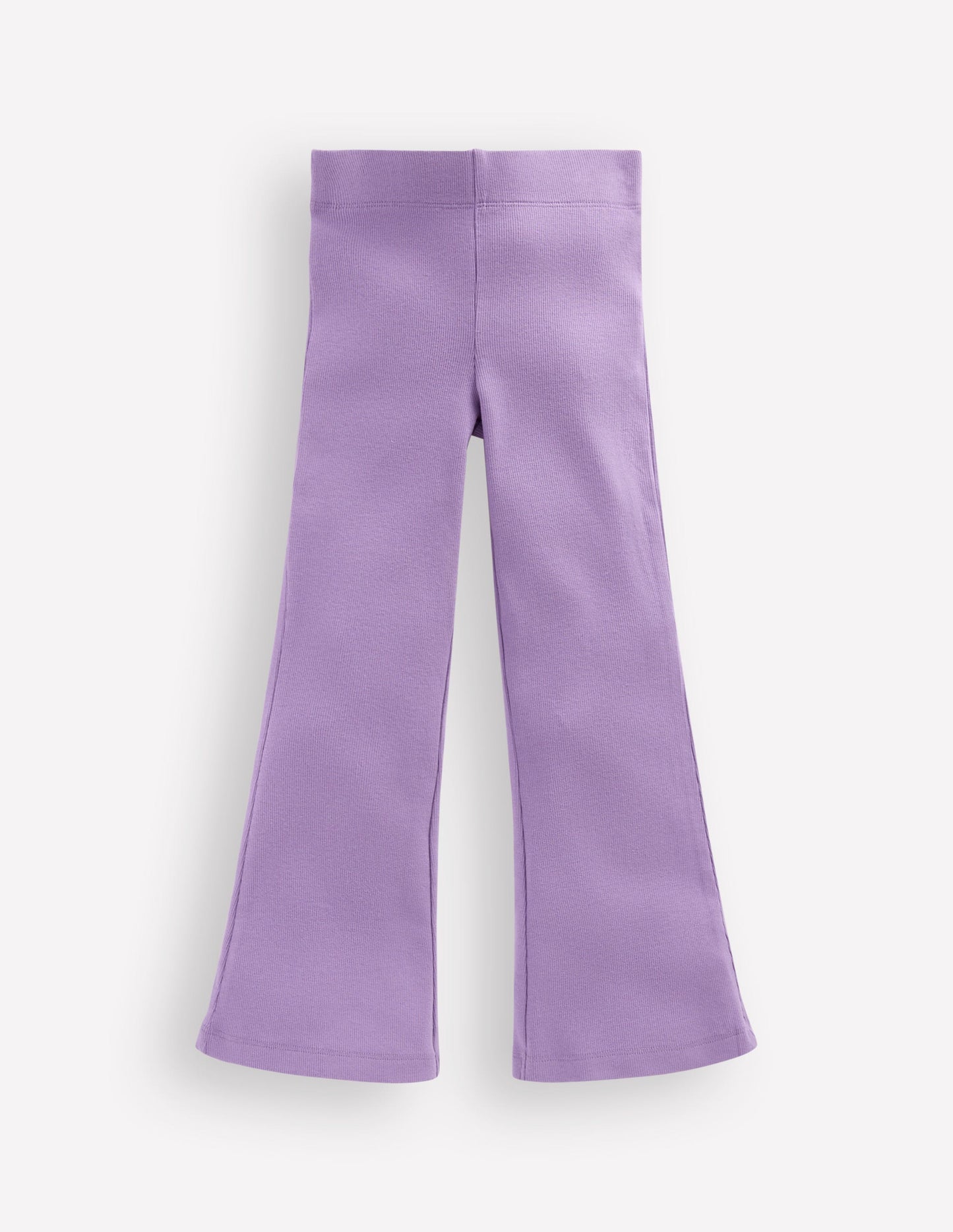 Ribbed Flared Legging-Lilac