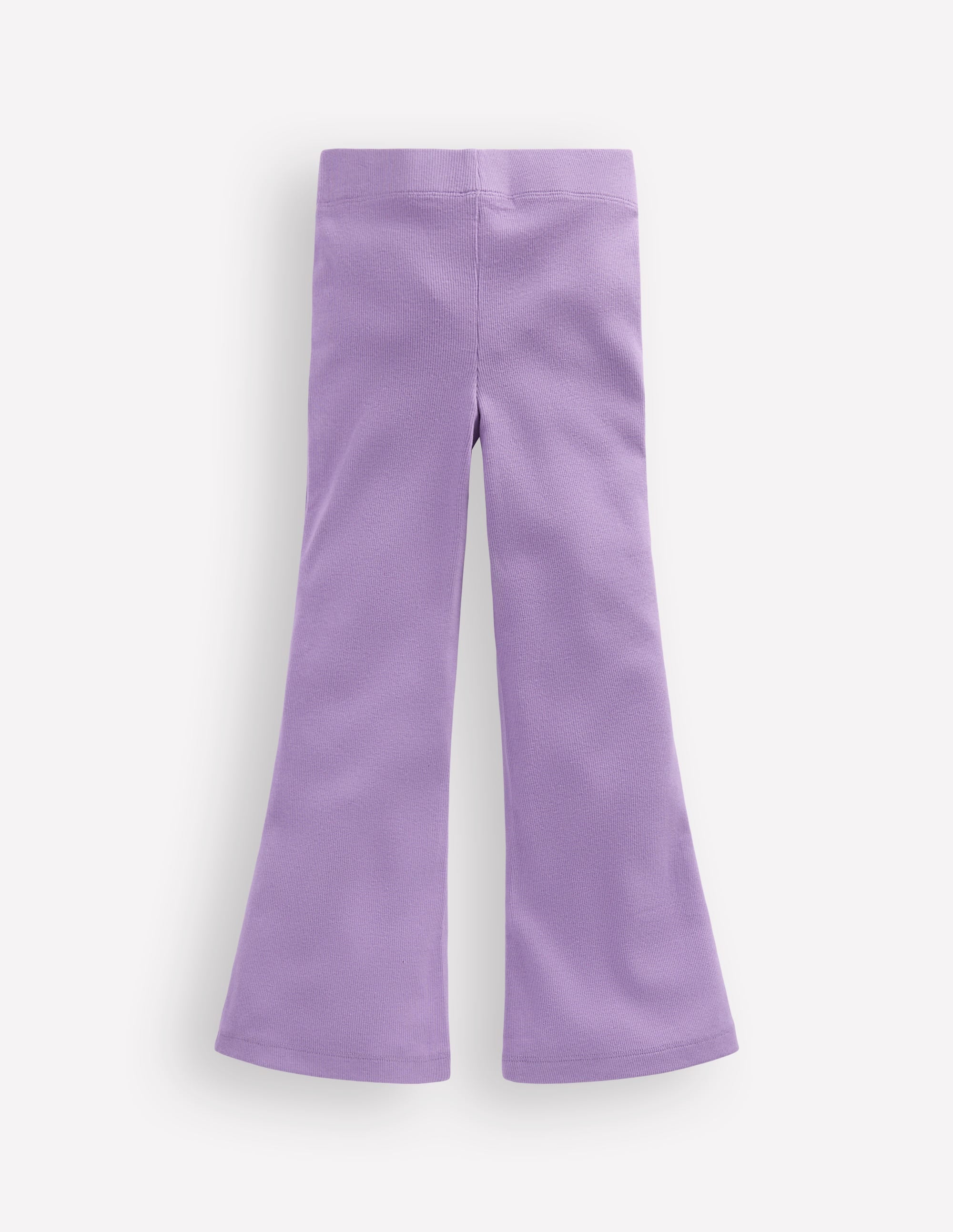 Ribbed Flared Leggings-Lilac - Image 2