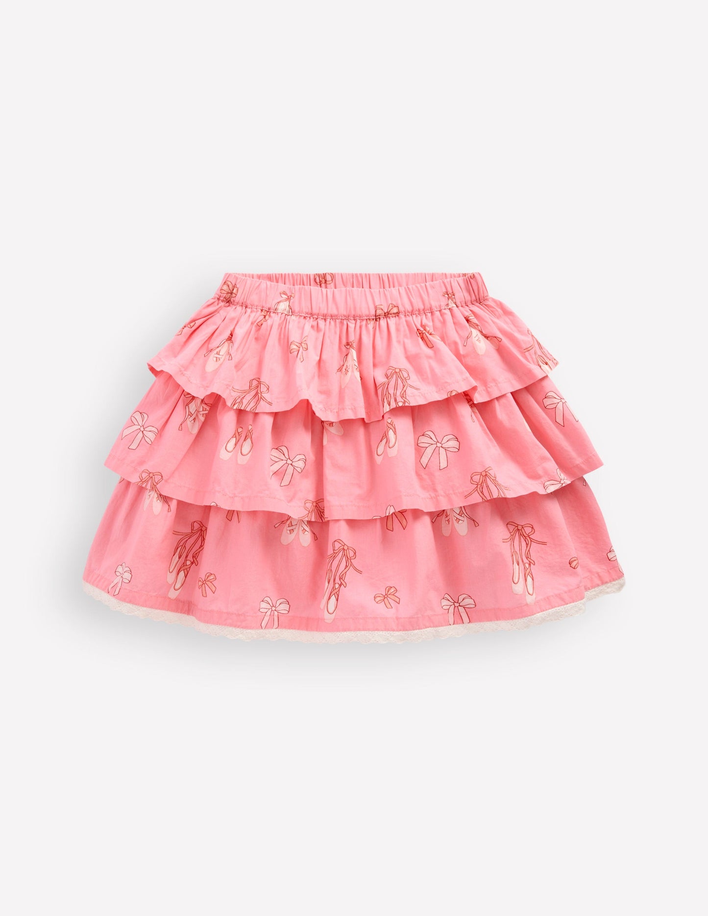 Ruffle Tiered Skirt-Pale Pink Ballet Shoes