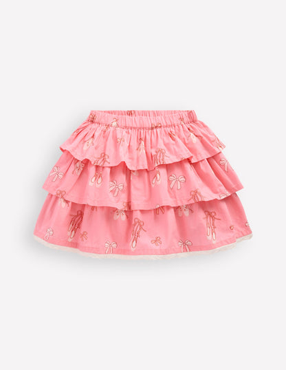 Ruffle Tiered Skirt-Pale Pink Ballet Shoes-1