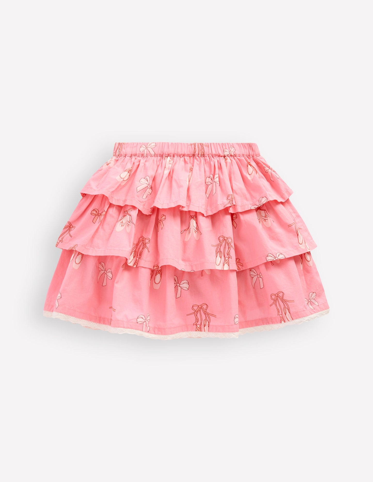 Ruffle Tiered Skirt-Pale Pink Ballet Shoes