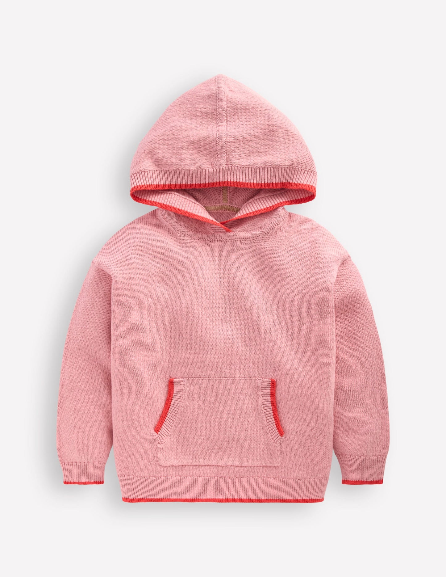 Knitted Hoodie-Vintage Pink Marl