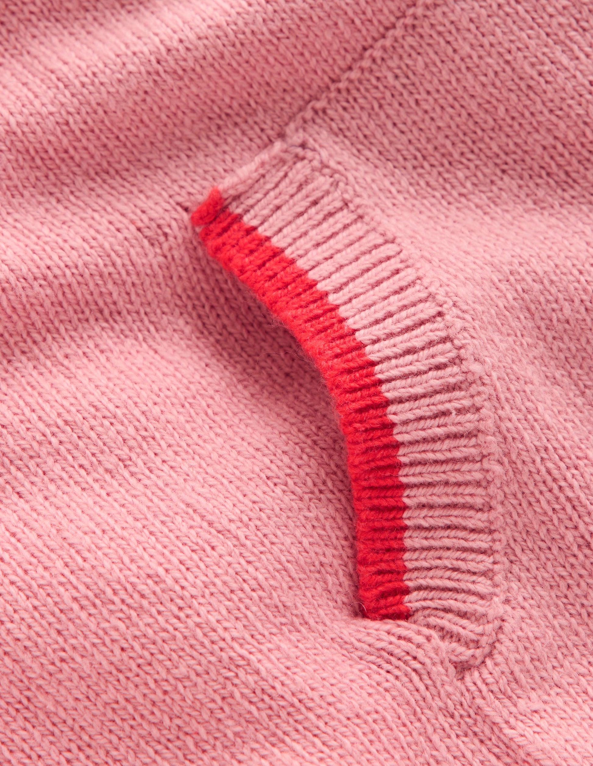 Knitted Hoodie-Vintage Pink Marl-3