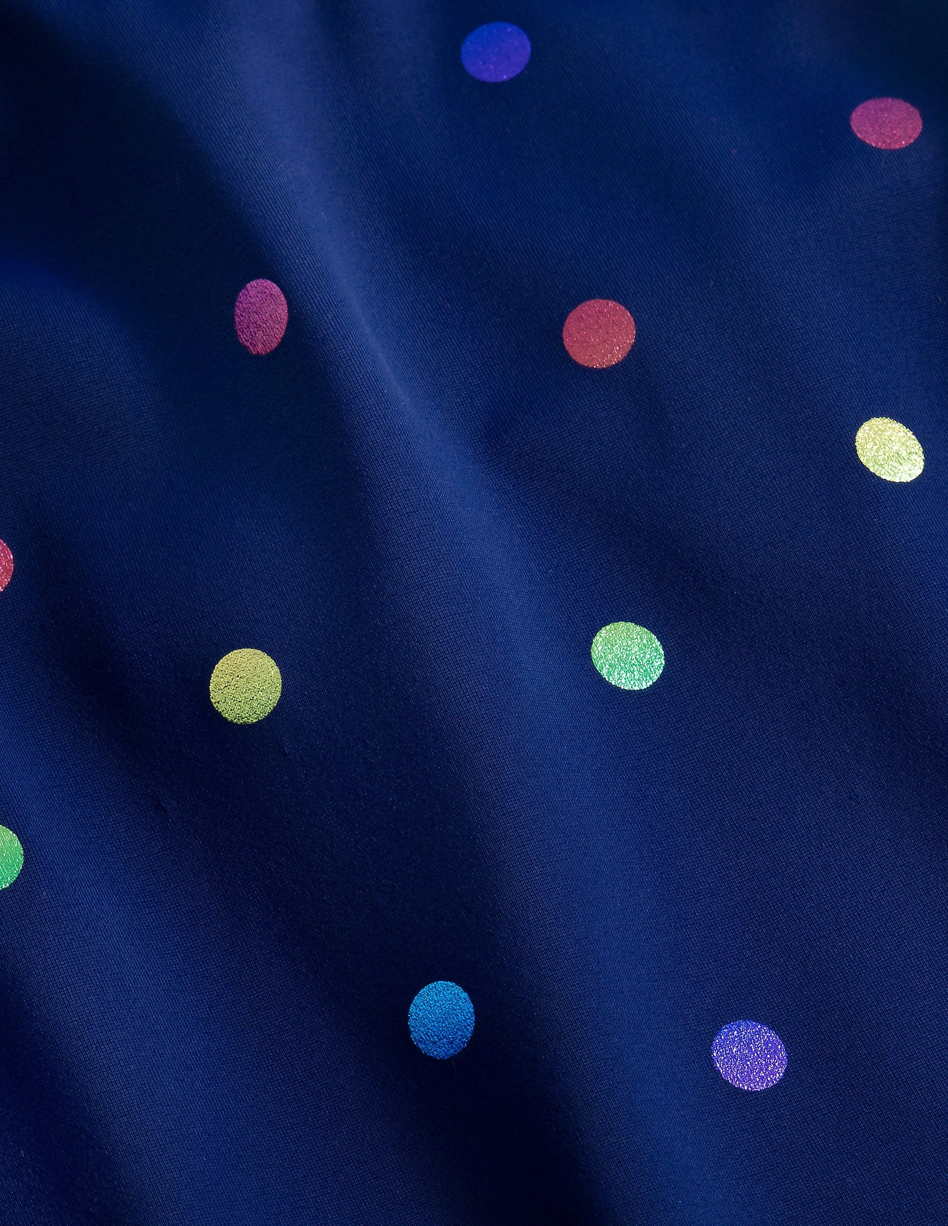 Cross-Back Tankini Top-Rainbow Foil Confetti Spot-3