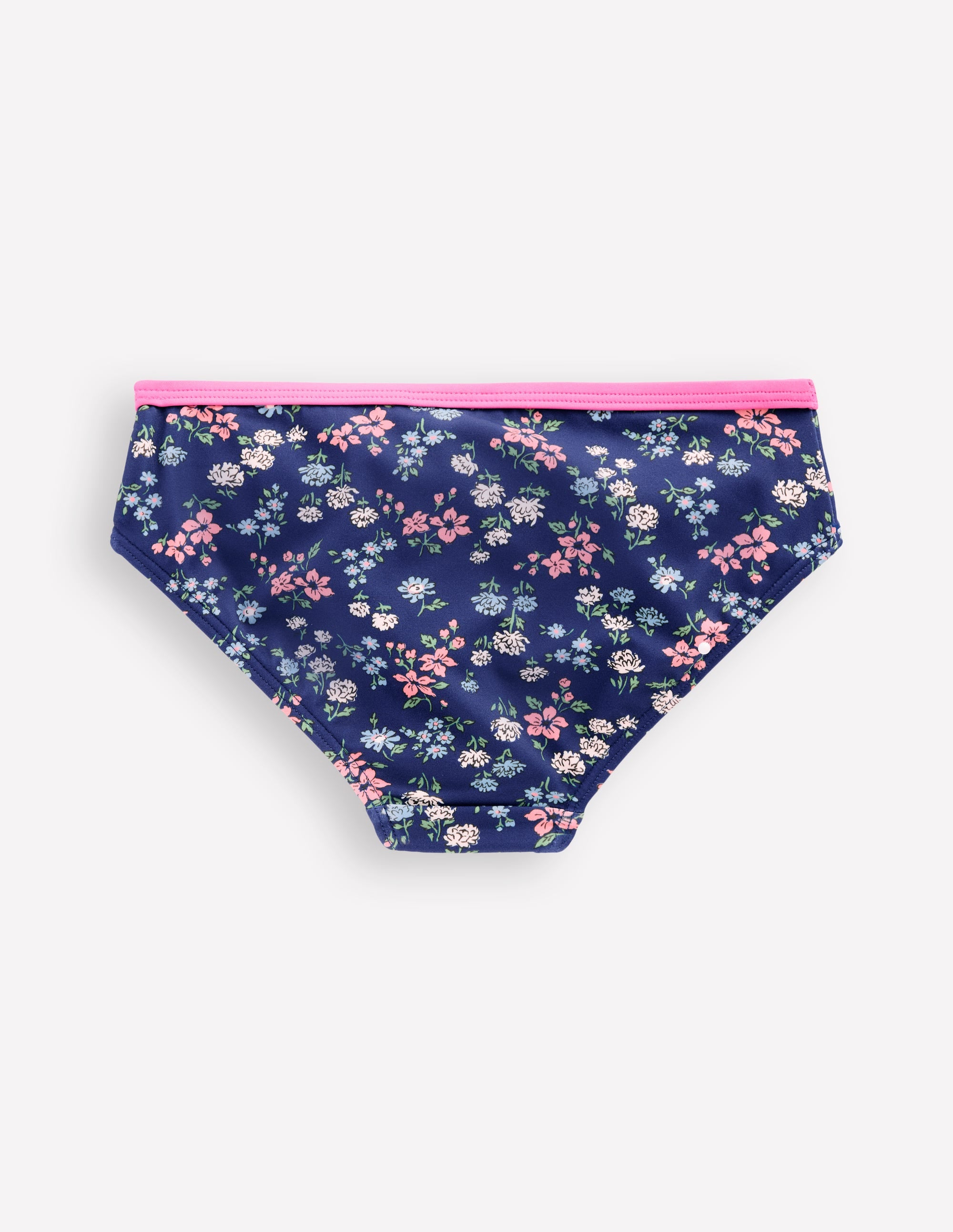 Patterned Bikini Bottoms-Sapphire Blue Meadow Floral - Image 2