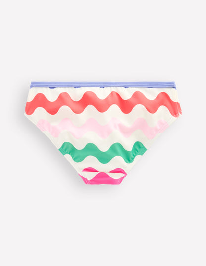 Patterned Bikini Bottoms-Multi Wave-2