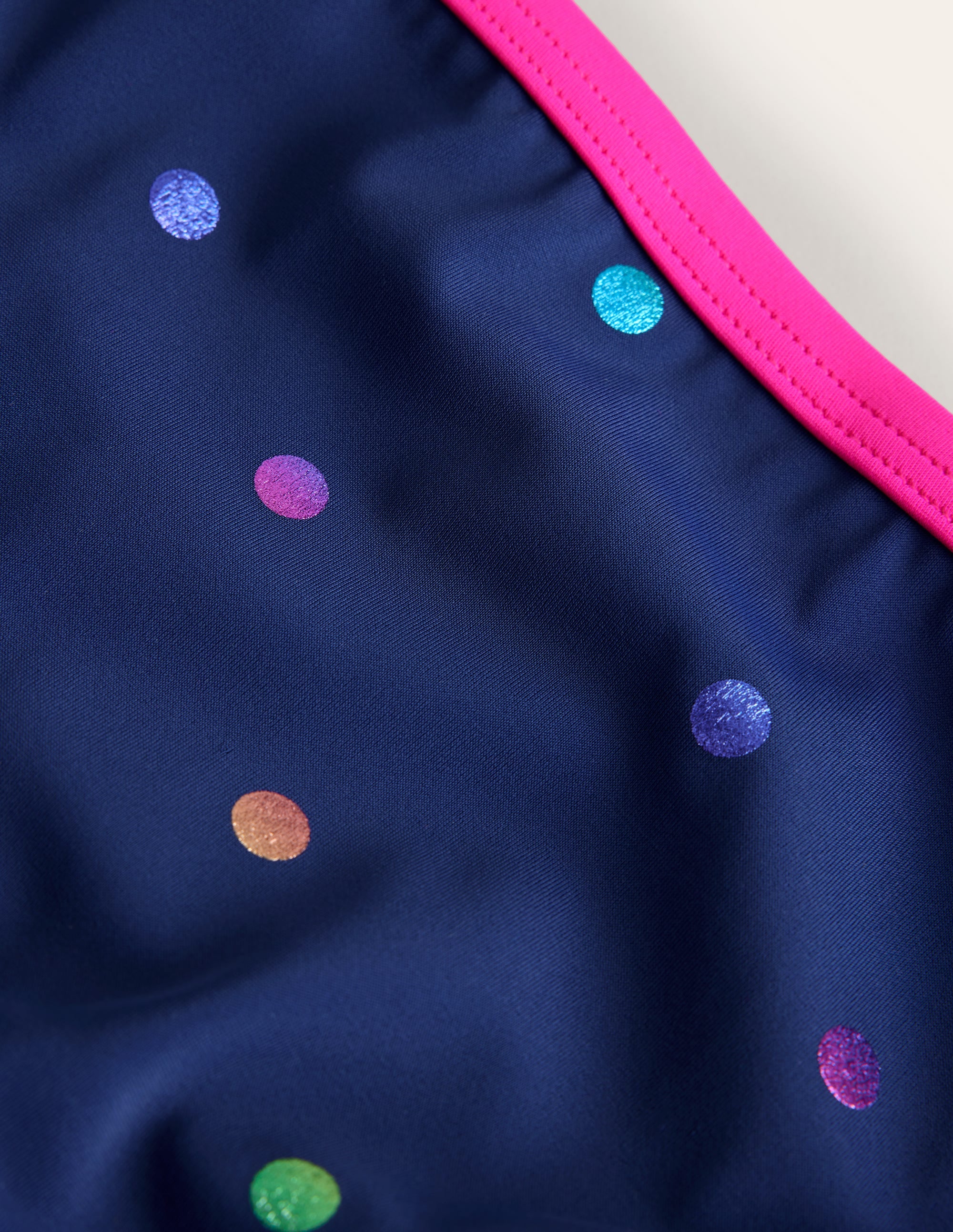 Patterned Bikini Bottoms-Rainbow Foil Confetti Spot - Image 3
