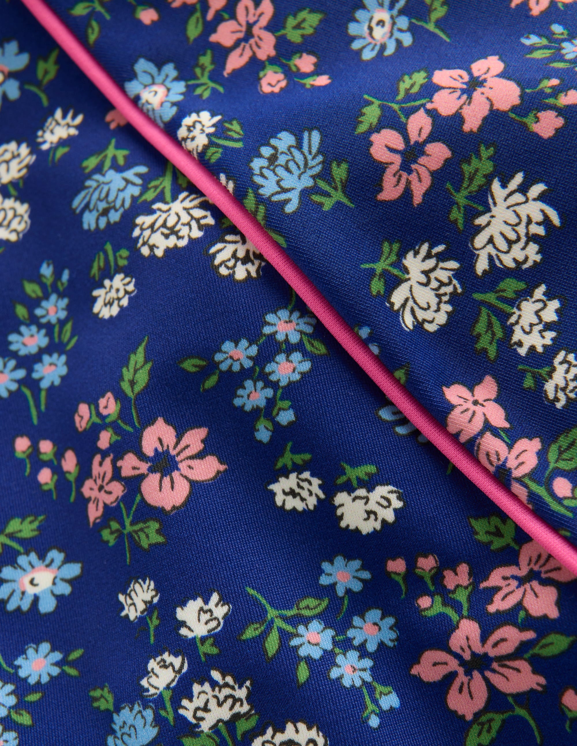 Sunsafe Patterned Rash Vest-Sapphire Blue Meadow Floral - Image 3