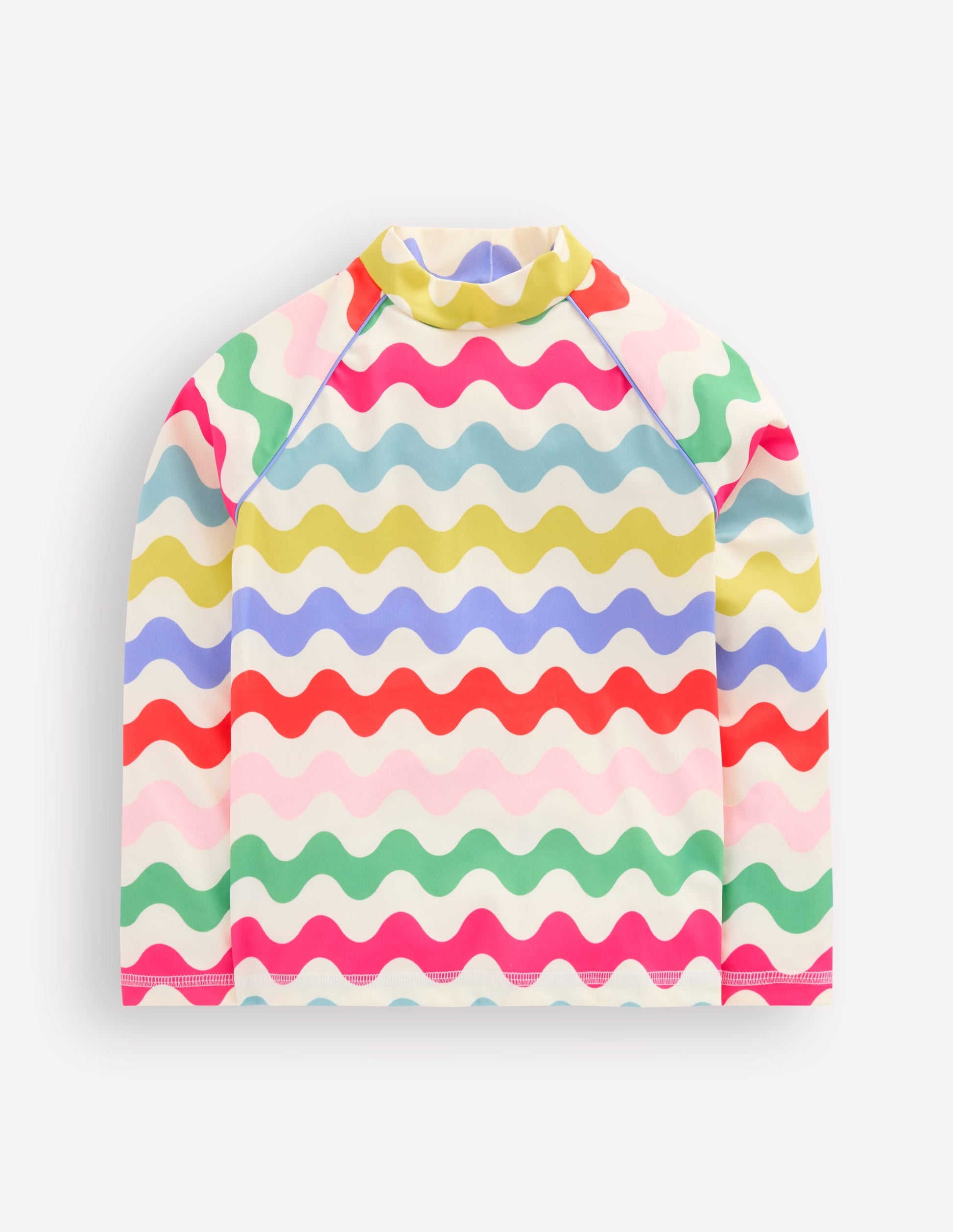 Sunsafe Patterned Rash Vest-Multi Wave-1