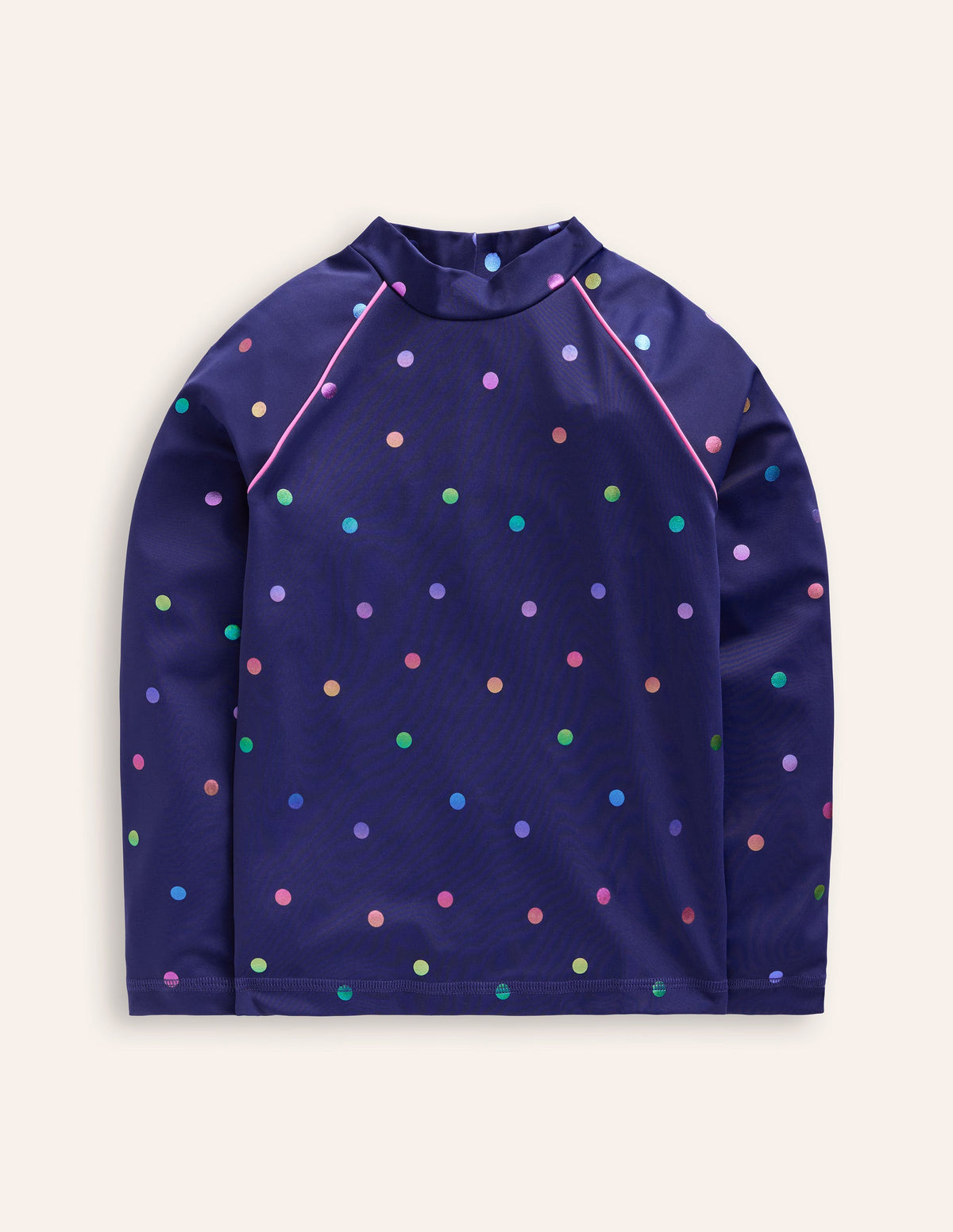 Sunsafe Patterned Rash Vest-Rainbow Foil Confetti Spot - Image 1