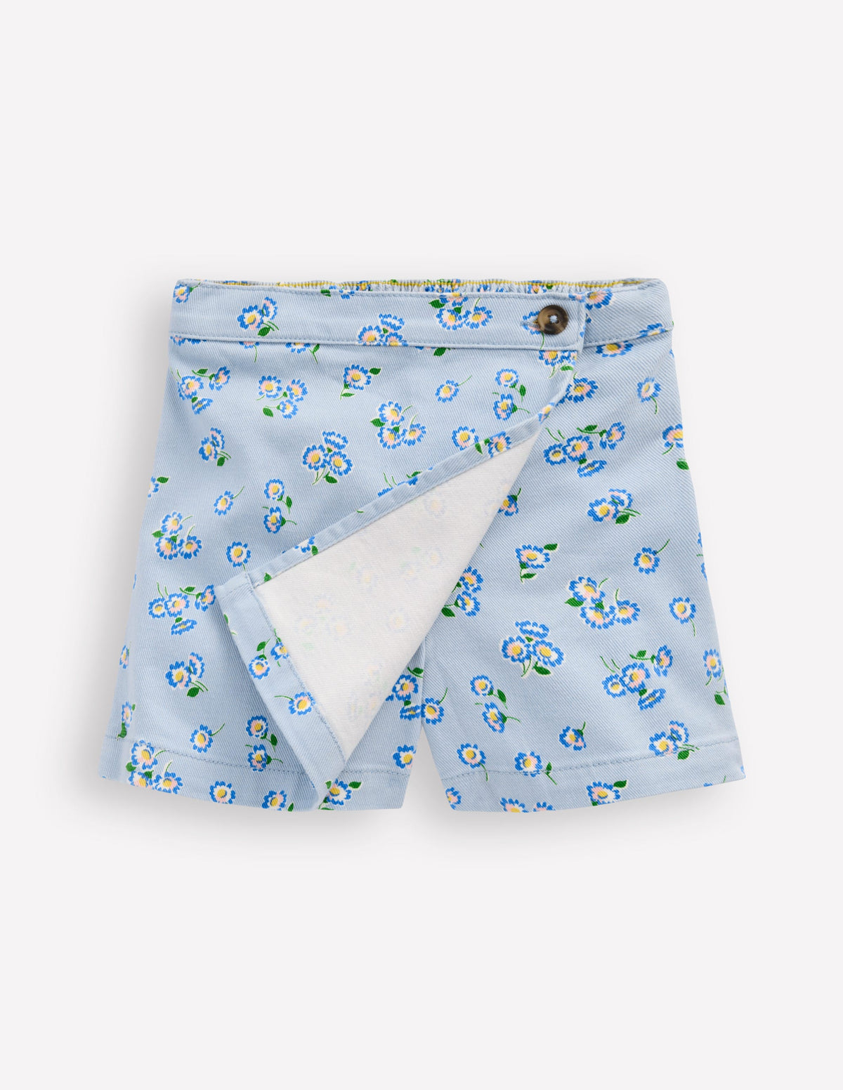 Wrap Woven Skort-Misty Blue Daisy - Image 4