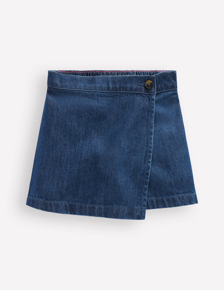 Wrap Woven Skort-Mid Vintage