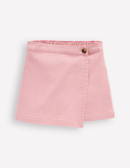 Wrap Woven Skort-Pink-3