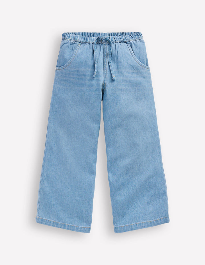 Draw Cord Jean-Light Wash Denim
