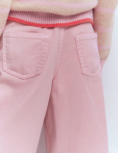 Wide Leg Jean-Pink-4
