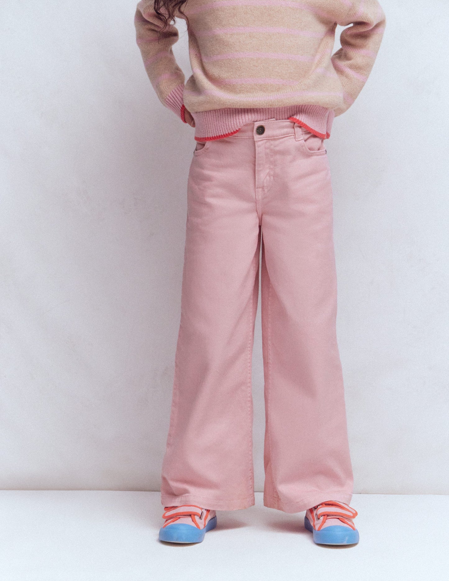 Wide Leg Jean-Pink