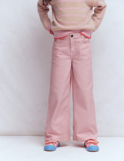 Wide Leg Jean-Pink-5