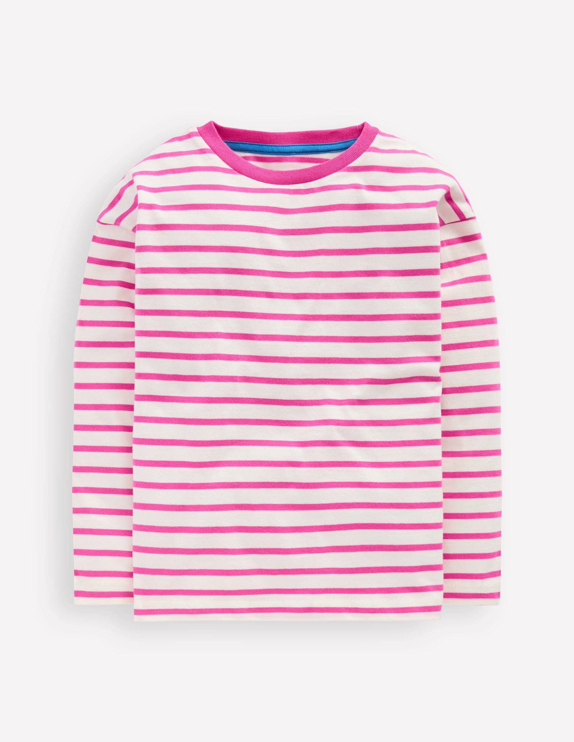 Relaxed Breton-Tickled Pink/Ivory-1