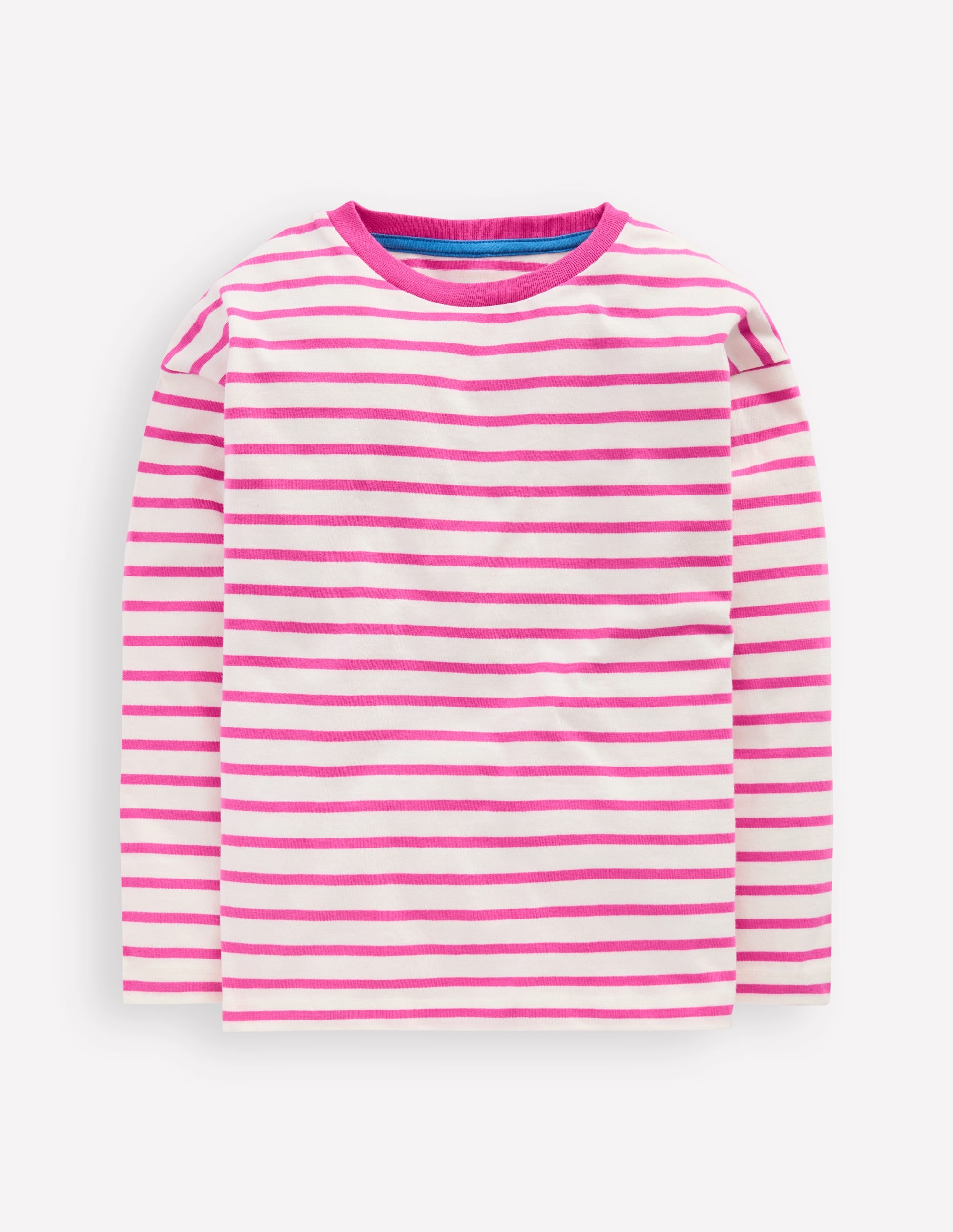 Stripe Breton-Tickled Pink/Ivory - Image 1