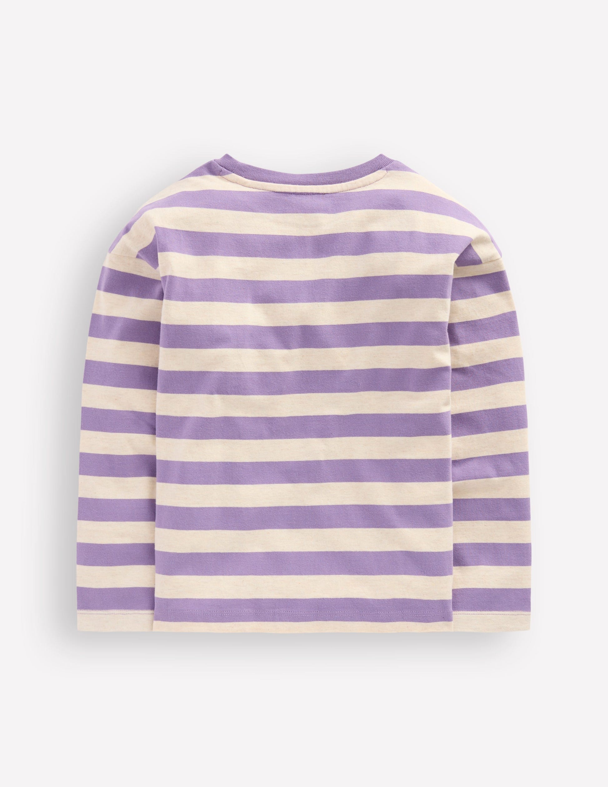 Relaxed Breton-Purple/Grey Marl Stripe-2