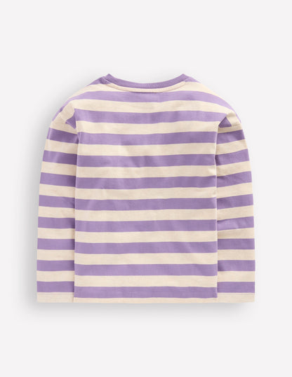 Relaxed Breton-Purple/Grey Marl Stripe-2