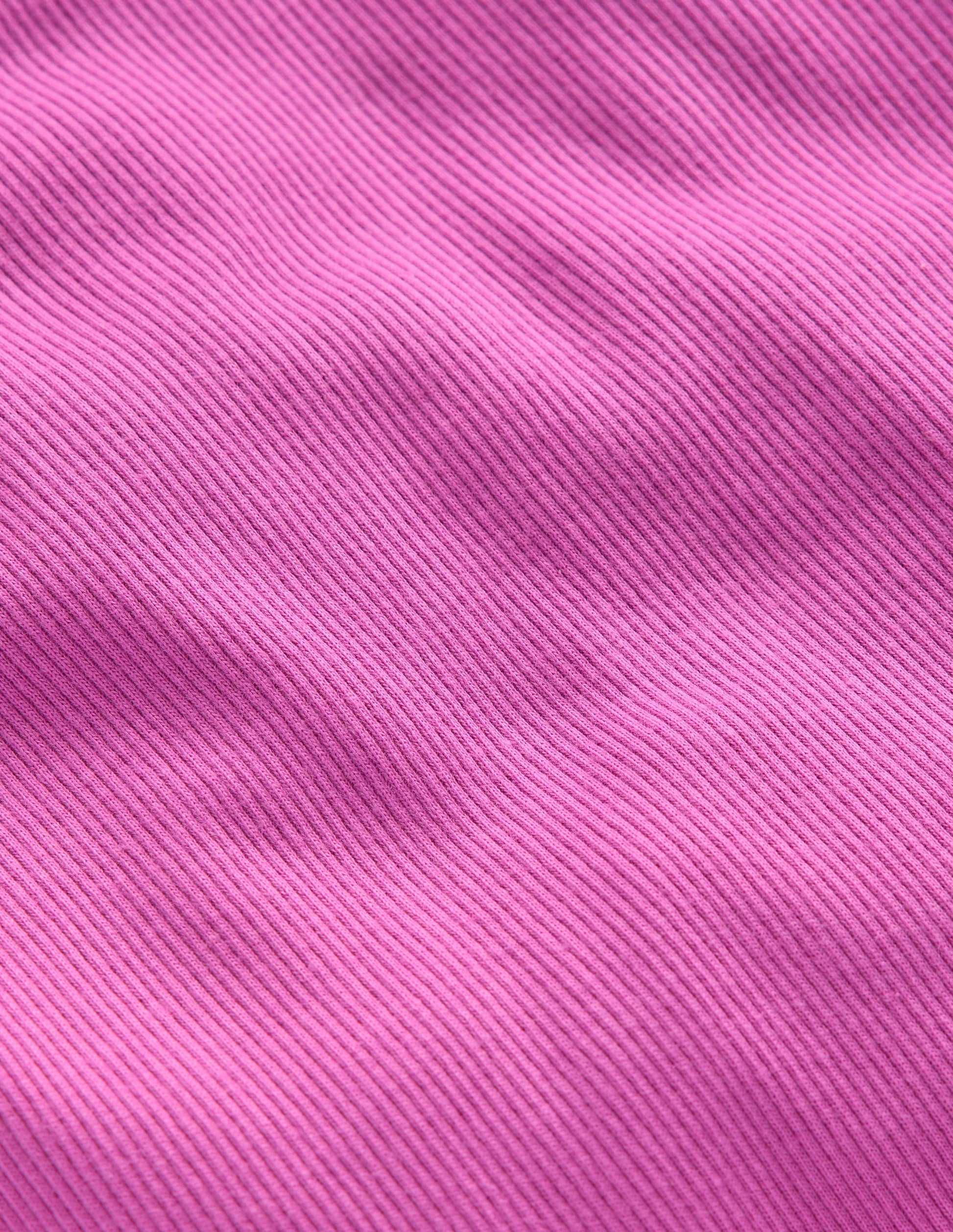 Short Sleeve Ribbed T-shirt-Purple-3