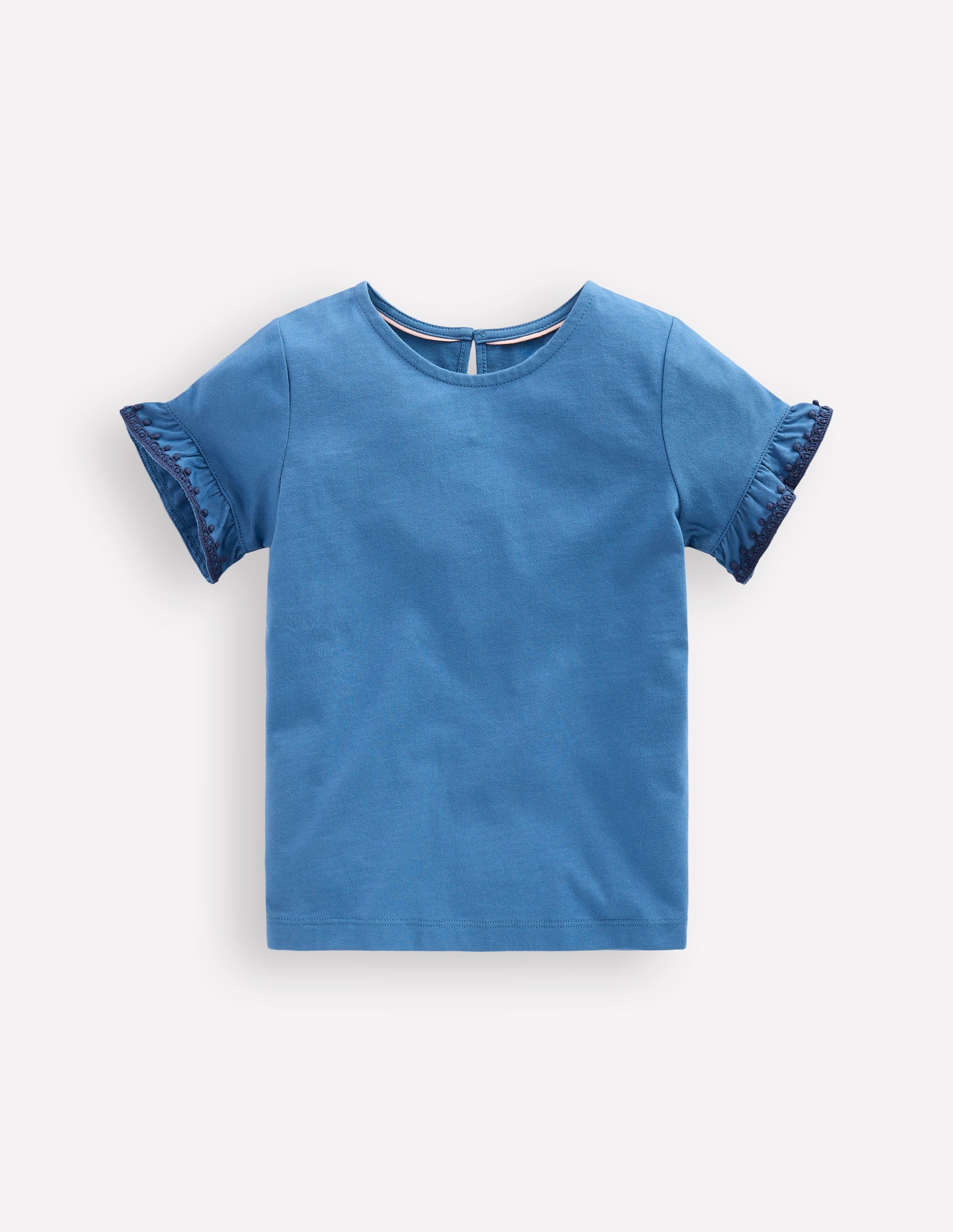 Ruffle Sleeve T-shirt-Delft - Image 1