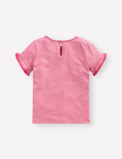 Ruffle Sleeve T-shirt-Polignac-2