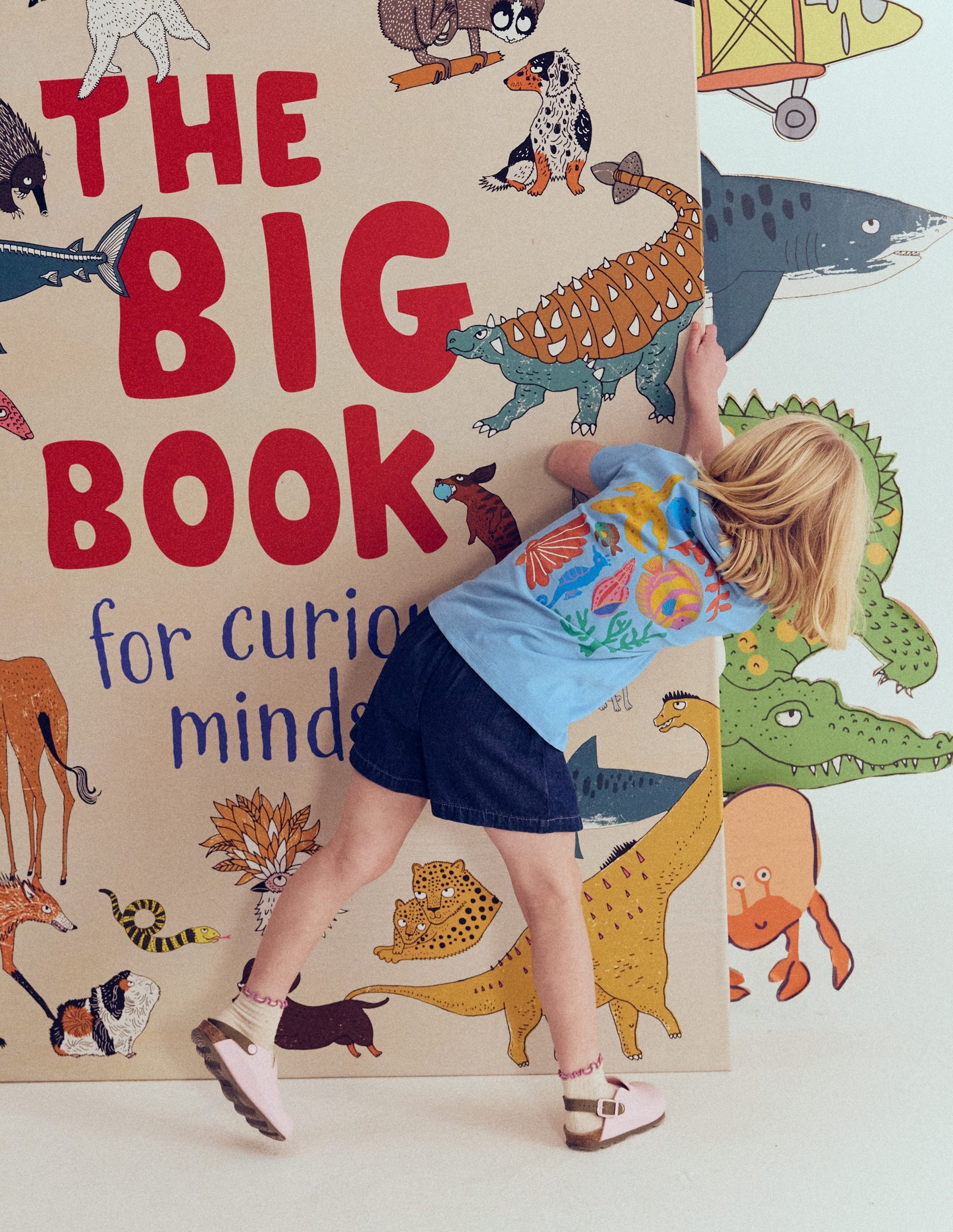 Short Sleeve Printed T-Shirt-Blue Sealife-5